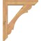 Ekena Millwork Olympic Slat Smooth Bracket w/ Offset Brace, Western Red Cedar, 5 1/2"W x 26"D x 30"H BKT0604X26X30OLY06SWR - alternate 3